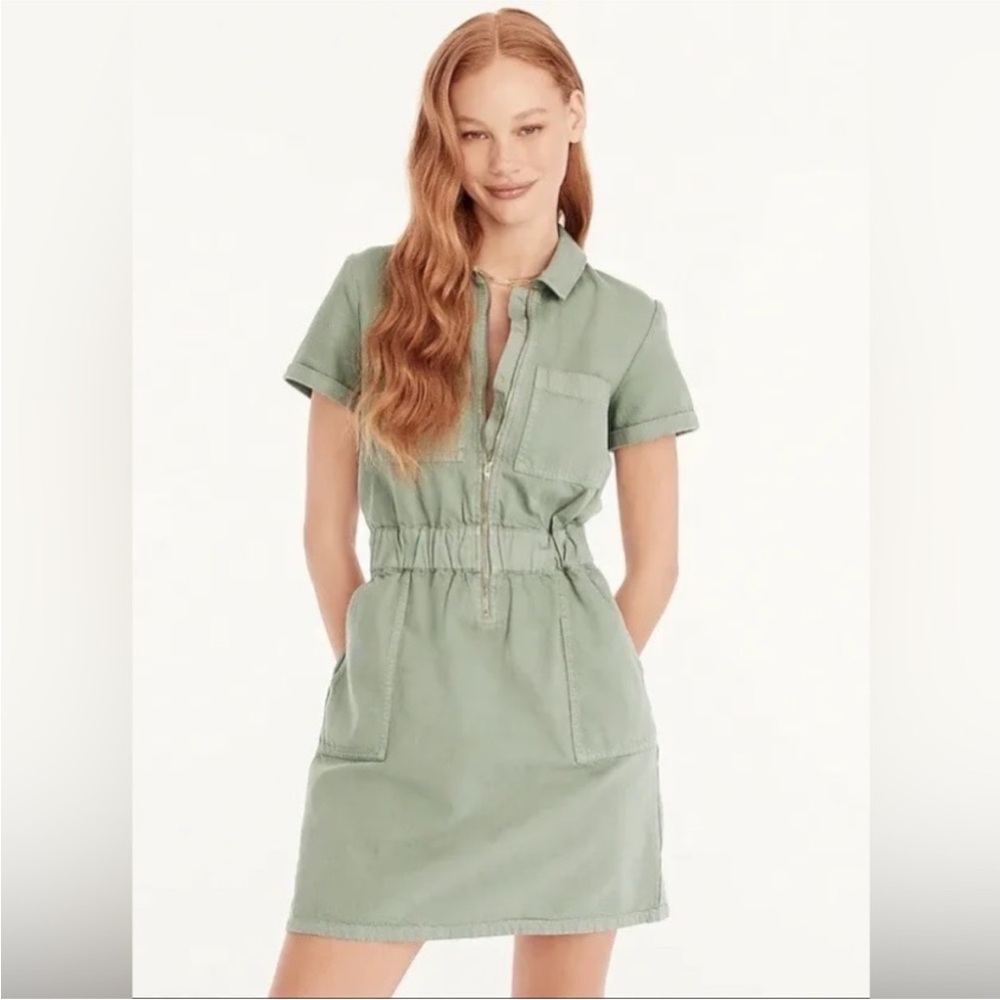 J. Crew Chino Dress in Olive green